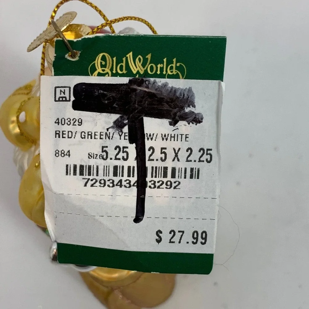 Old World Christmas Golfing Santa Glass Ornament‎ Golfer Christmas Tree